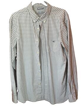 Vineyard Vines On The Go Men Performance Button Down Shirt Lg Golf Active Wear